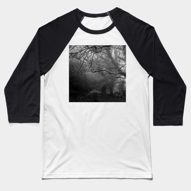 Dark Woods Baseball T-Shirt by NOMAD73